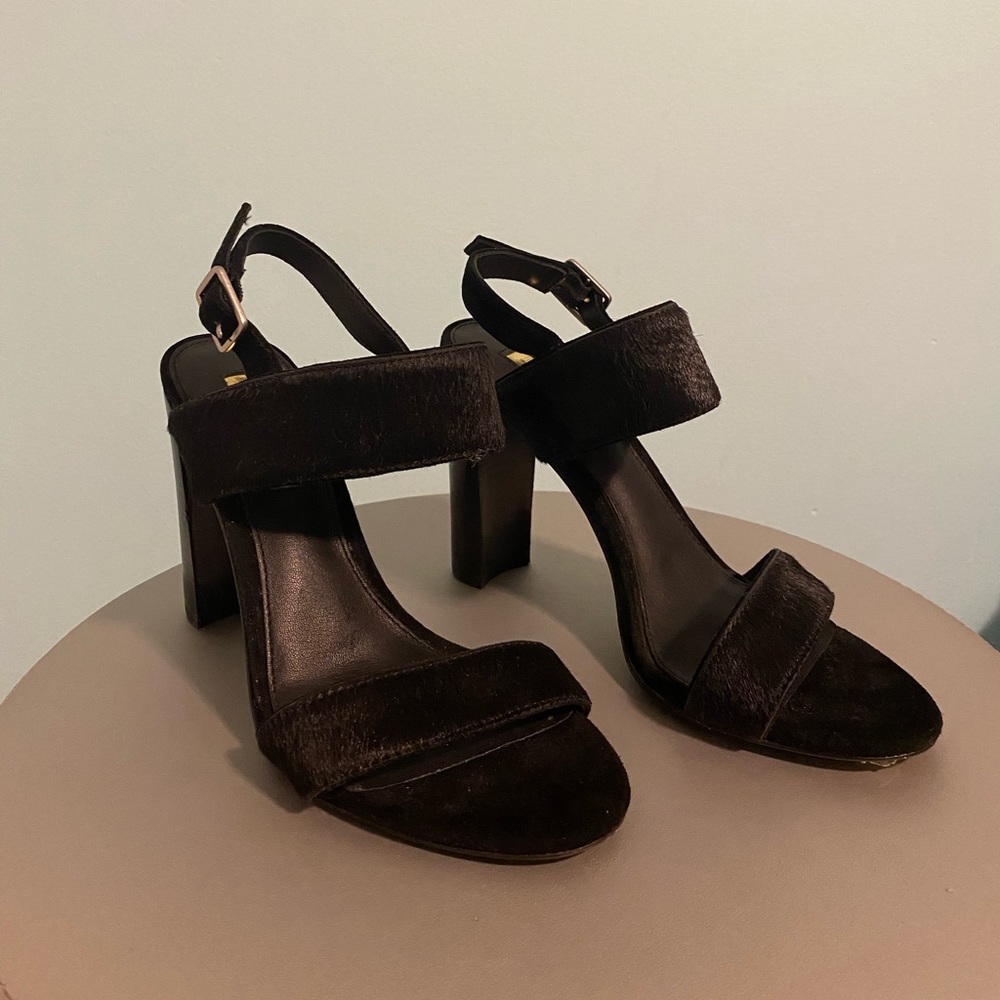 Ralph Lauren Cow Hyde Block Heels - Picture 5 of 7